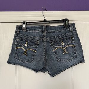 US Polo Assn. Denim Cut Off Jean Shorts Flap Pockets Juniors Size 11